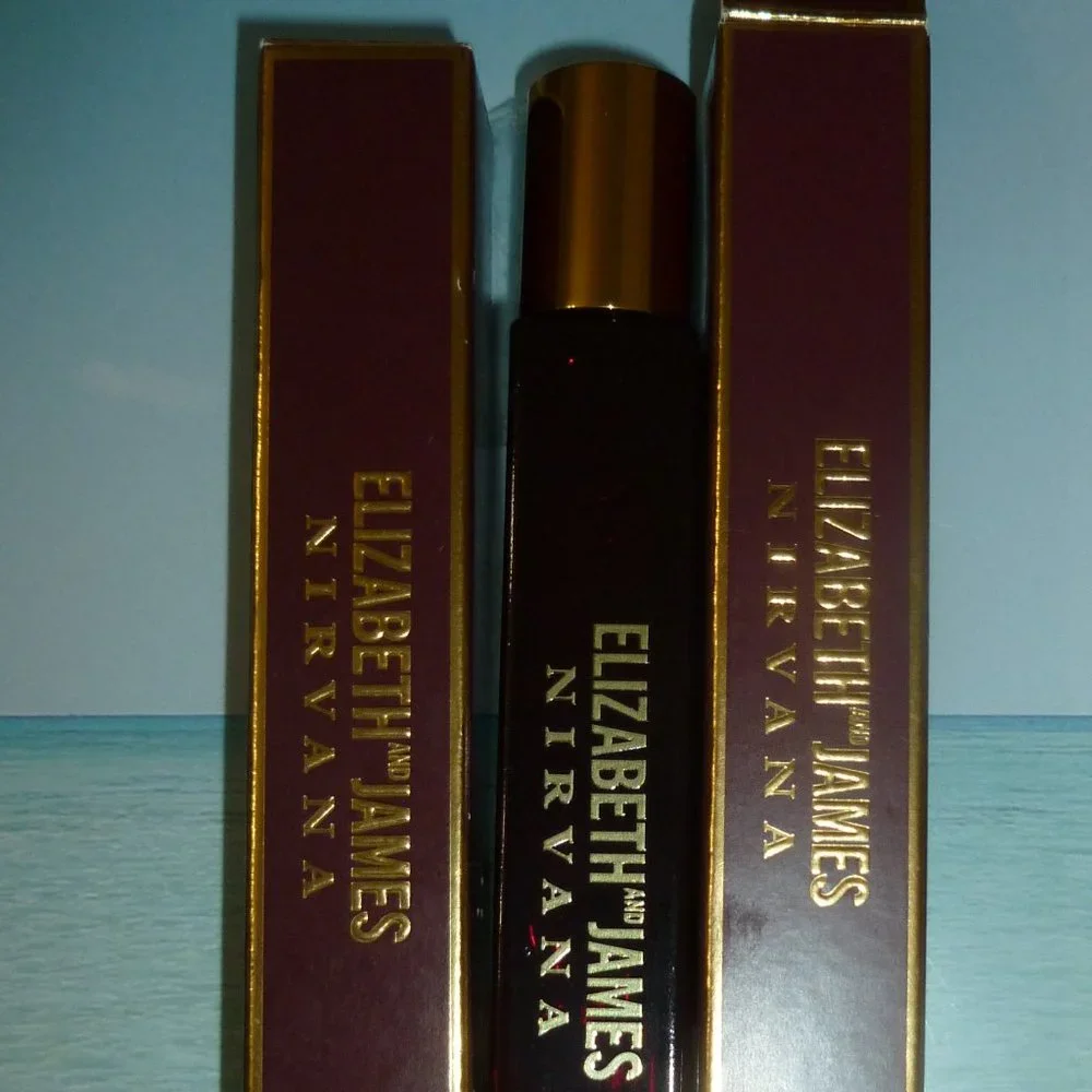 2 x  Elizabeth and James Nirvana Rose Eau de Parfum Rollerball 0.34 oz NIB
